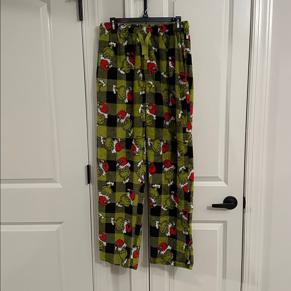 Dr. Seuss Green and Black Fleece PJ Pants